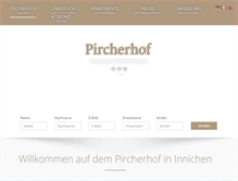 Tablet Screenshot of pircherhof.com